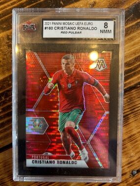 Panini Red Pulsar Cristiano Ronaldo KSA Graded Soccer Card
